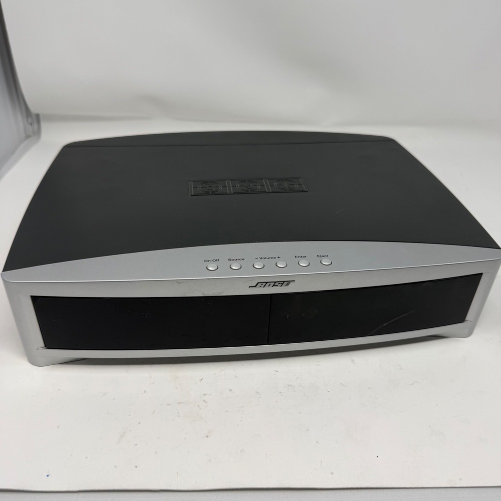 Bose AV3-2-1 II Media Center DVD Player Console Silver Black Untested